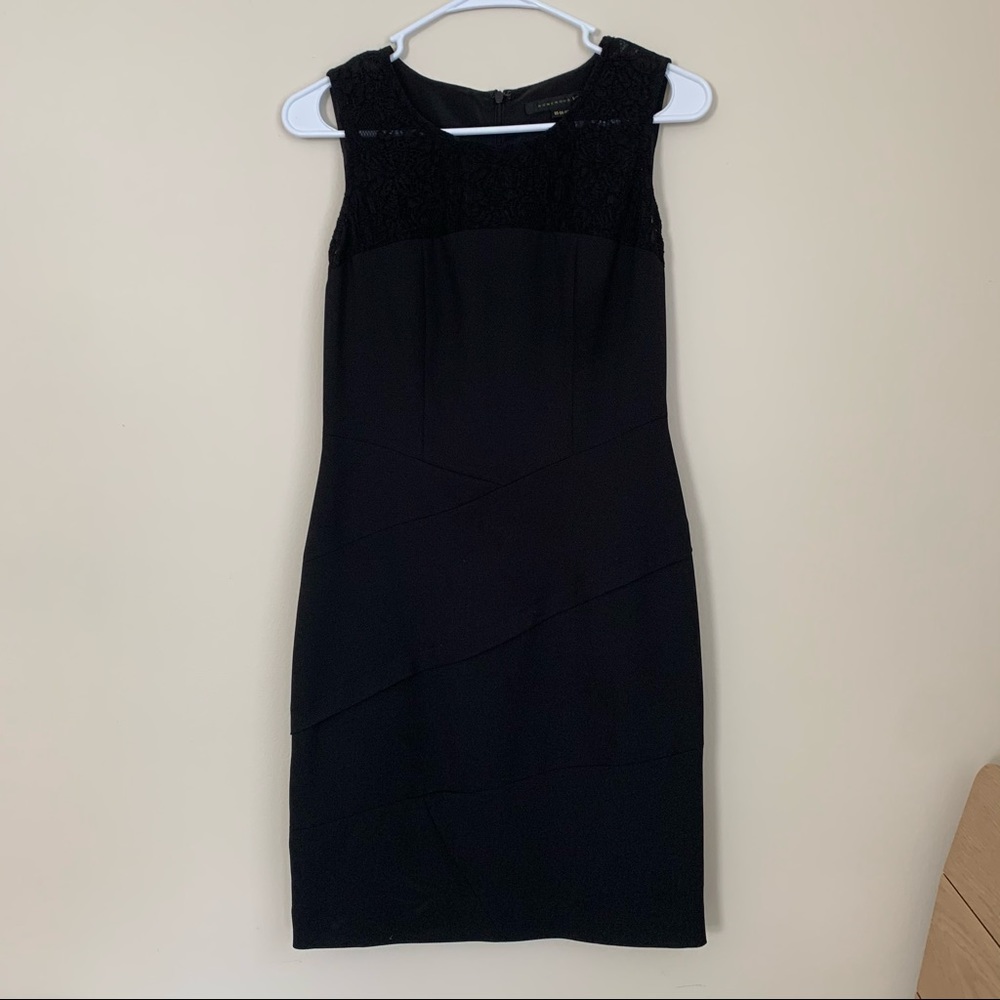 NWOT Viki black lace sleeveless dress